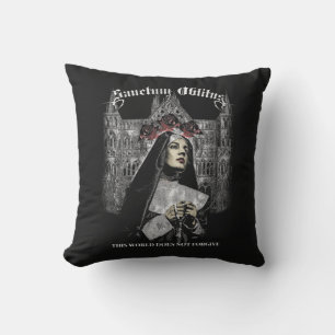 Sanctum Oblitus - Gothic Streetwear Design Kissen