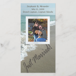 Sand am Strand, nur verheiratet Ankündigung