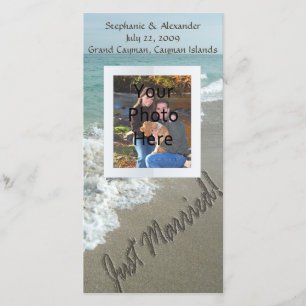 Sand am Strand, nur verheiratet Ankündigung
