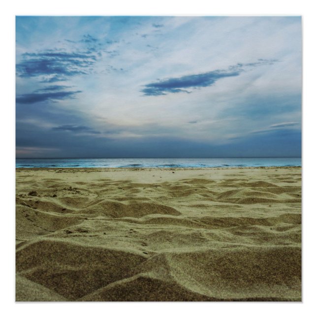 Sand am Strand Poster (Vorderseite)