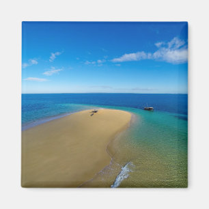 Sand Bar and Dhow   Ibo Island, Mosambik Magnet