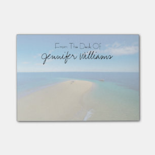 Sand Bar und Dhow  Ibo Island, Mosambik Post-it Klebezettel