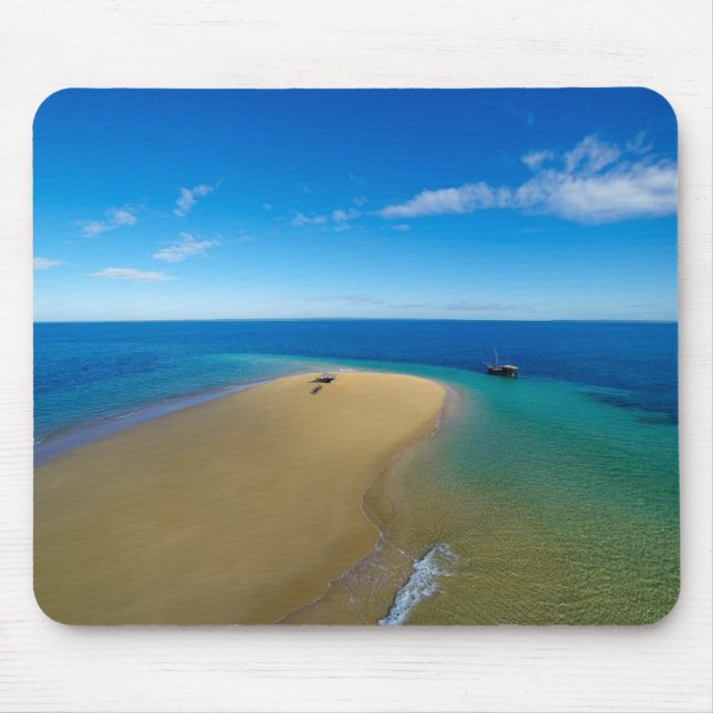 Sand-Bar und Ibos-Insel des Dhow-|, Mosambik Mousepad (Vorne)