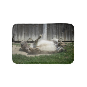 Sand Bathing Donkey Badematte
