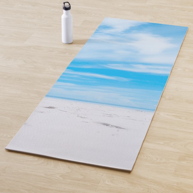 Sand Blue Sky Clouds Template Fitness Elegant Yogamatte (Beispiel)