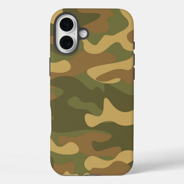 Sand Brown Camouflage Case-Mate iPhone Hülle (Rückseite)