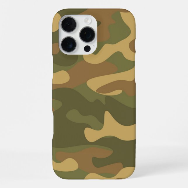 Sand Brown Camouflage iPhone Hülle (Rückseite)