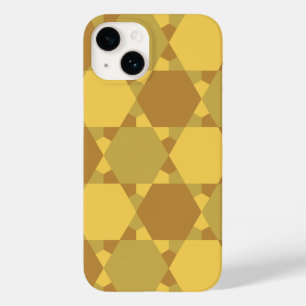Sand Brown Star Optical Illusion Muster Case-Mate iPhone Hülle