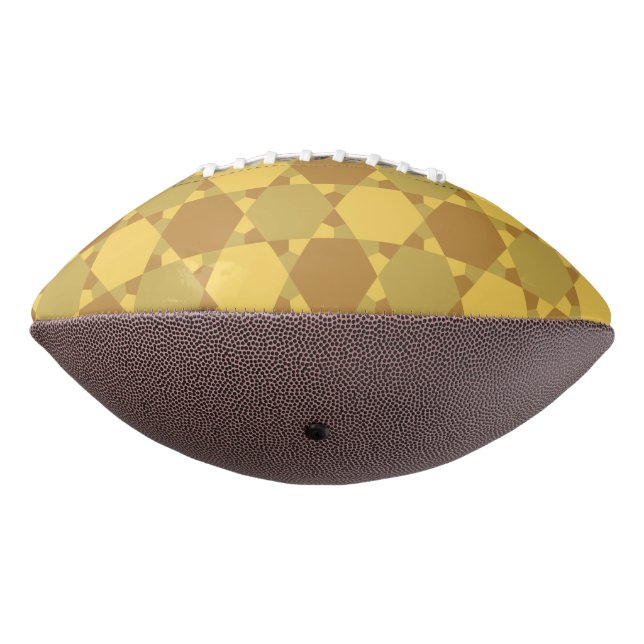 Sand Brown Star Optical Illusion Muster Football (Gedreht 270)