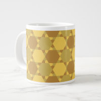 Sand Brown Star Optical Illusion Muster