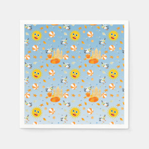 Sand Burg Beach Spaß Baby Geburtstagsparty Serviette