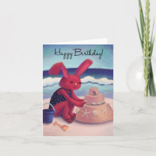 Sand Cake Happy Birthday Card Karte