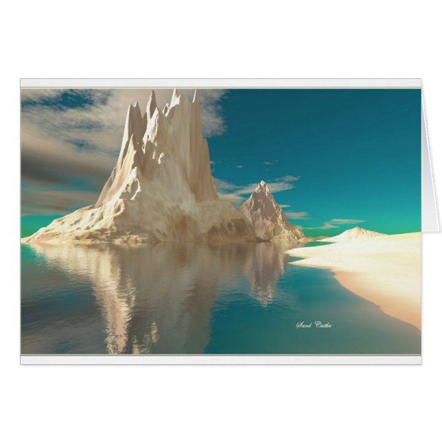 SAND CASTLES BLANK CARD (Vorderseite (Horizontal))
