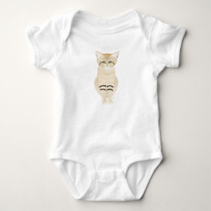 Sand Cat Baby Bodysuit Strampler