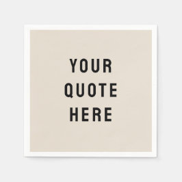 Sand Custom Zitat Personalisiert Ihr Angebot hier Serviette