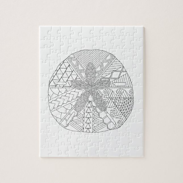 Sand Dollar Adult Coloring Puzzle (Vertikal)
