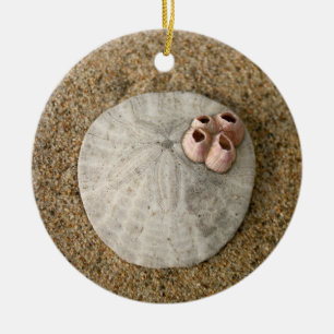 Sand-Dollar auf Strand Keramik Ornament