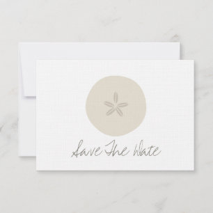 Sand Dollar Beach Hochzeit Save the Date