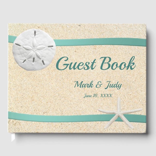 Sand Dollar Beach Wedbook Gästebuch (Vorderseite)