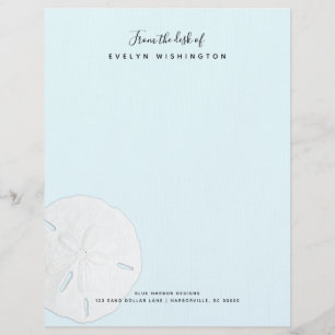 Sand-Dollar Blaue Geschäftsbuch-Papier Briefkopf