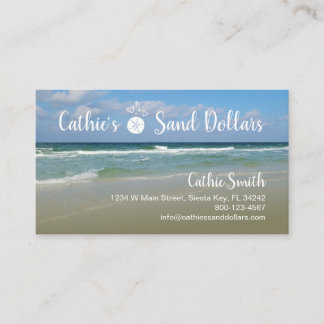 Sand Dollar Business Card Visitenkarte