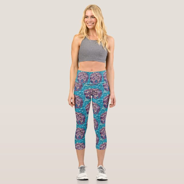 Sand Dollar Capri Leggings (Vorderseite)