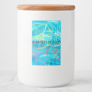 Sand-Dollar-Design auf Lebensmittelbehältern Lebensmitteletikett