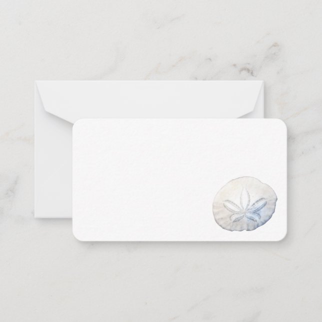 Sand Dollar Foto Flat Mitteilungskarten (Vorderseite)