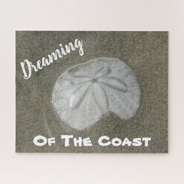 Sand-Dollar-Foto Sandstrand Naturküste Puzzle (Horizontal)