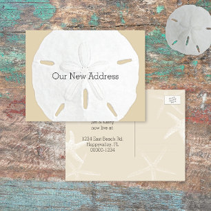Sand-Dollar-Küste - neue Adresse Ankündigungspostkarte