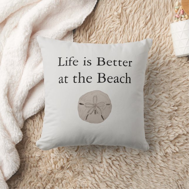 Sand Dollar Life is better at Beach Coastal Kissen (Decke)