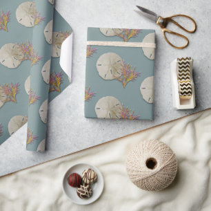 Sand-Dollar-Meereskoralle Geschenkpapier