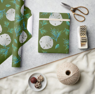 Sand-Dollar-Meereskoralle Geschenkpapier