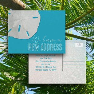 Sand Dollar New Address Ankündigung Postkarte