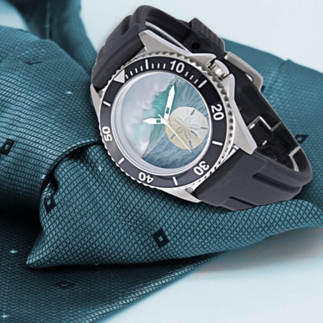 Sand Dollar Ocean CrashWaves Armbanduhr (Von Creator hochgeladen)