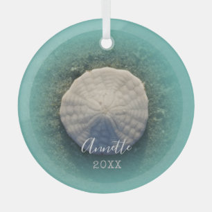 Sand Dollar Ornament Aus Glas