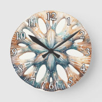 Sand-Dollar-Ozeanspritzer-Aquarell-Hochzeit
