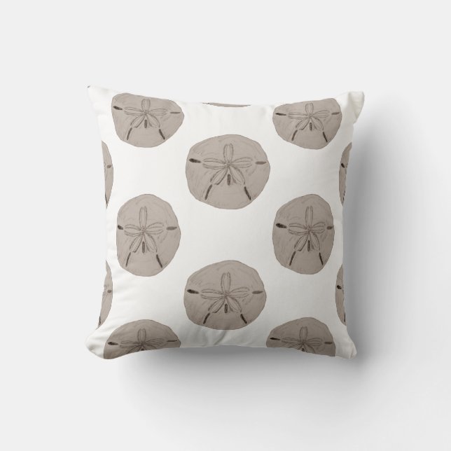 Sand Dollar Pattern Art Pillow Kissen (Vorderseite)