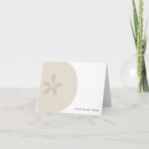 Sand Dollar Personalisiert Notecard