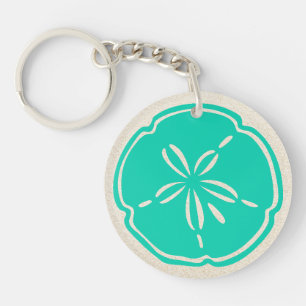 Sand-Dollar-Schlüsselanhänger - Zurück anpassen Schlüsselanhänger
