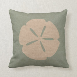 Sand-Dollar-SeeMuschel Seafoam Grün Kissen