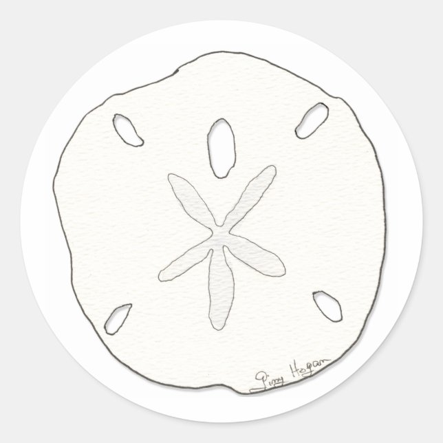 Sand Dollar Sticker (Vorderseite)