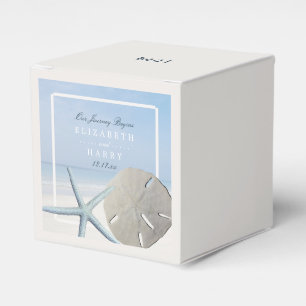 Sand Dollar und Starfish Beach Hochzeit Geschenkschachtel