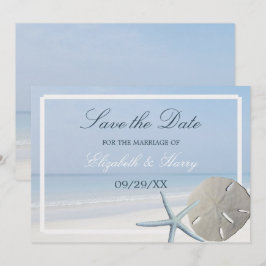 Sand Dollar und Starfish Beach Save The Date
