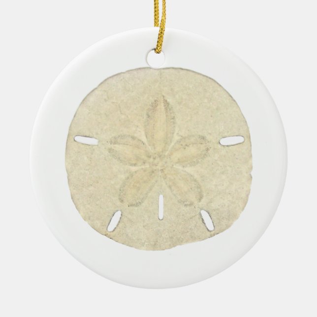 Sand-Dollar-Verzierung Keramikornament (Vorne)