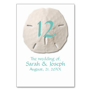 Sand-Dollar-Wedding Tischnummer