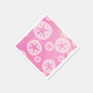 Sand Dollar weiß und rosa Serviette