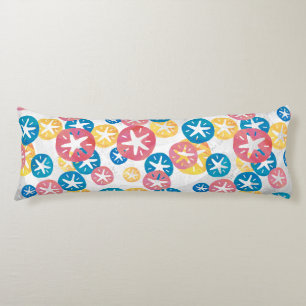 Sand Dollar Yellow Blue Pattern Seitenschläferkissen