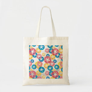Sand Dollar Yellow Blue Pattern Tragetasche