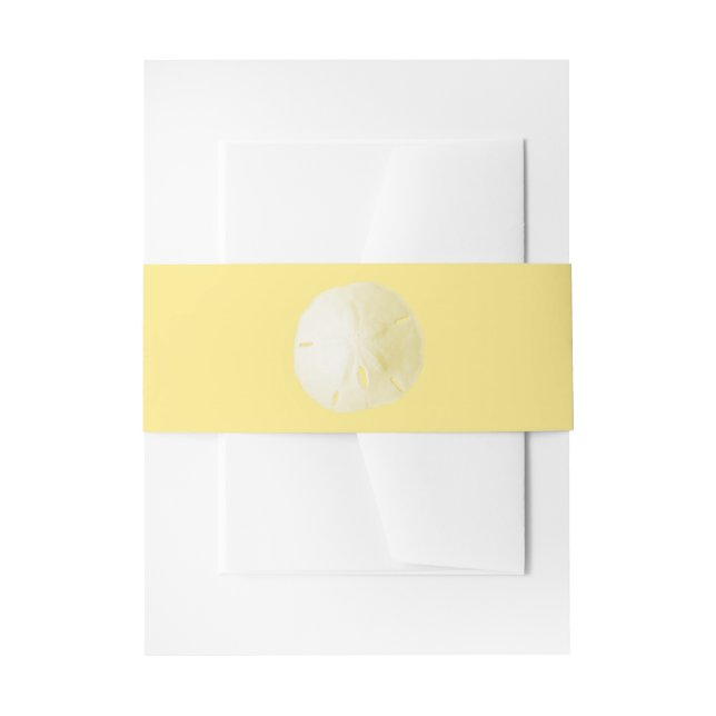 Sand Dollar Yellow Einladungsbanderole (Vorderseite Beispiel)
